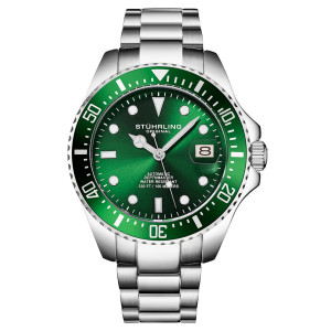 Stuhrling - Montre Homme en Acier Automatique Depthmaster argentée OS