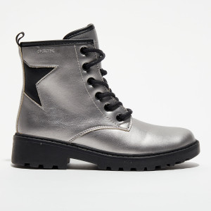 Geox - Bottines Casey argentées 30