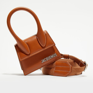 Jacquemus - Mini sac à main en Cuir Le Chiquito marron - 12x6 cm OS