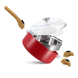 Menastyl Cuisson - Set culinaire multi-usage Colorama induction magenta - D.28 cm OS