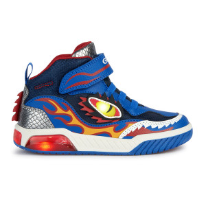 Geox - Baskets Inek LED bleu/rouge 25