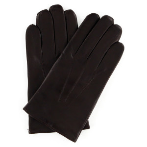 Maison Fabre - Gants en Cuir d'Agneau doublure Laine Heritage Rivoli moca T.9.5