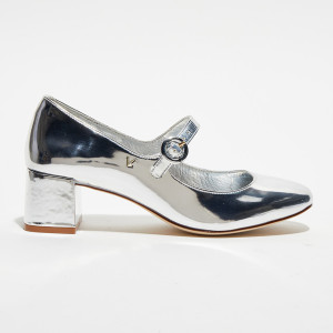 Larroudé - Ballerines Blair argentées - Talon 5 cm 36
