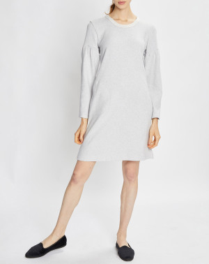 Le Chat - Robe Sweethome gris chiné/blanc 44
