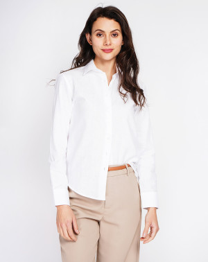 Assuili - Chemise 100% Lin Maria blanche M