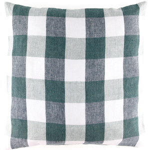 Haomy - Housse de coussin 100% Lin Palma céladon - 80x80 cm OS