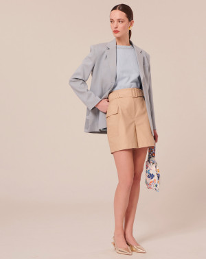 Tara Jarmon - Short en coton beige 38