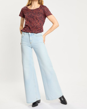 Scotch & Soda - Jean Wide Leg bleu clair 26/L32