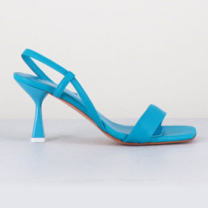 Garrice Lab - Sandales en Cuir Milena bleues - Talon 8 cm 41