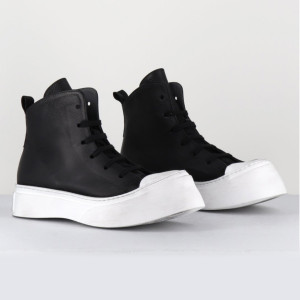 Lofina - Baskets en Cuir noires 37