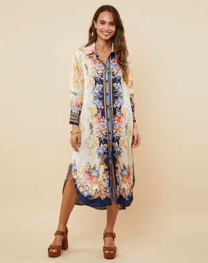 L'Armoire de Suzette - Robe Anne bleu marine T.L/XL