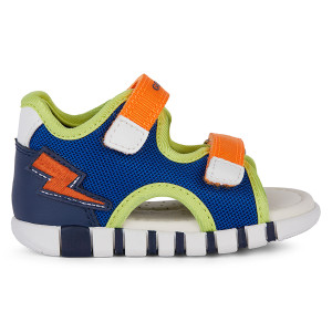 Geox - Sandales Iupidoo bleu royal/orange 24