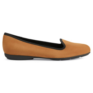 Geox - Ballerines en Velours de Cuir Annytah cognac 39