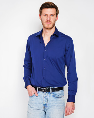 William de Faye - Chemise Emile marine 52