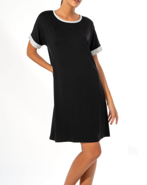 Mare - Robe manche courte noire XXL