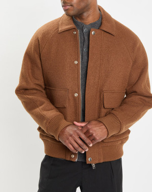 Marc O'Polo - Blouson en Laine mélangée Thermor marron S