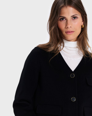Zapa - Blouson en Laine mélangée Vio noir 36