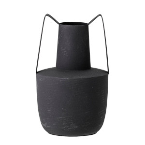 Bloomingville - Vase en fer Itamar noir - D.12.5xH.20.5 cm OS