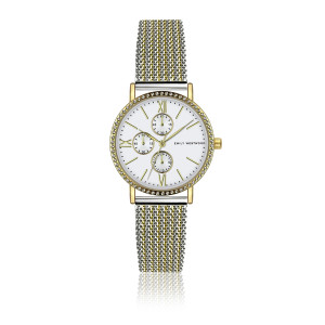 Emily Westwood - Montre en Acier EKC-2818 mesh argenté/doré OS