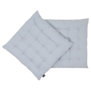 Casa - 2 Coussins de chaise Vierkant Uni heather - 40x40 cm 40x40 cm