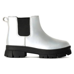 Ugg - Chelsea Boots en Cuir Ashton Chelsea Shine argentées TF.31/TUS.13