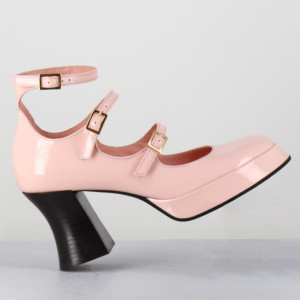 Garrice Lab - Babies en Cuir galan roses - Talon : 7.5cm 39