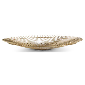 Salt & Pepper Collection - Panier Twisted Iris doré - 40.5x5x40.5 cm OS