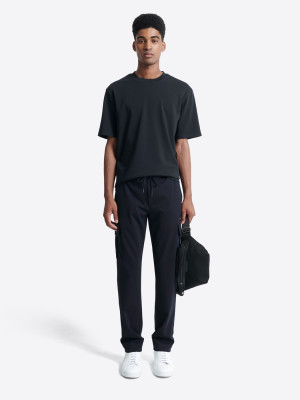 Devred - Slack  taille semi-élastiquée bleu marine 36