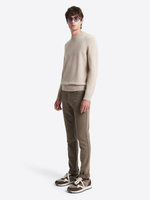 Devred - Jean couleur en coton mélangé taupe 36