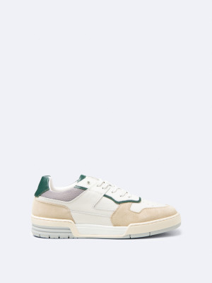 Devred - Baskets bi-matière blanches 44