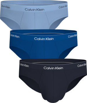 Calvin Klein - Lot de 3 slips bleu rivage/royal/bleu cloche XXL