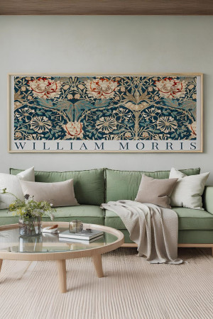Wallity - Tableau encadré décoratif multicolore - 33 x 70 cm OS