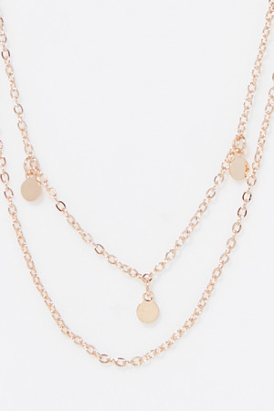 Moode - Collier Double Chaine Anastasia acier inoxydable OS
