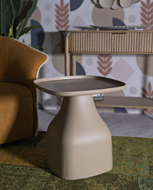 Mauro Ferretti - Table d'appoint Gea Grise - 48x48x50 cm OS