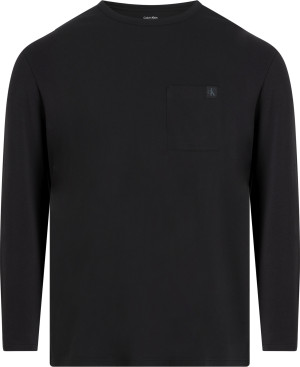 Calvin Klein - T-shirt à col rond manches longues noir S