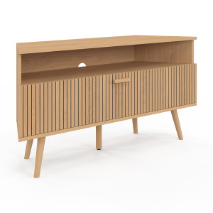 Idomya Factory - Meuble TV d'angle Faustine bois - 110x30x54 cm OS