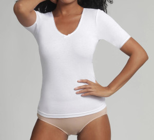 Playtex - T-shirt classique blanc 44