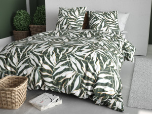 Baton Rouge - Parure housse de couette  en coton filverde multicolore 240x260 cm