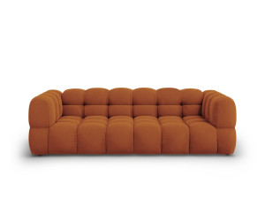 Mazzini Sofas - Canapé Modulaire velours Aster 4 places Terracotta - 244x102x70 OS