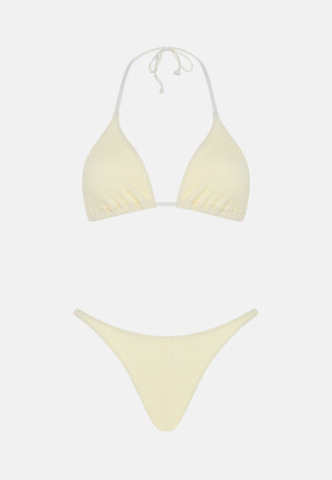 Sorbet Island - Maillot de bain échancré Mia vanille OS