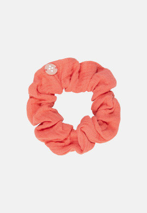 Sorbet Island - Elastique à cheveux scrunchie orange OS
