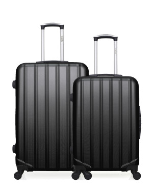 Hero - Lot de 2 Valises grand format et weekend Himalaya noires OS