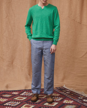 Harris Wilson - Pantalon en Coton & Lin Vars denim clair 38