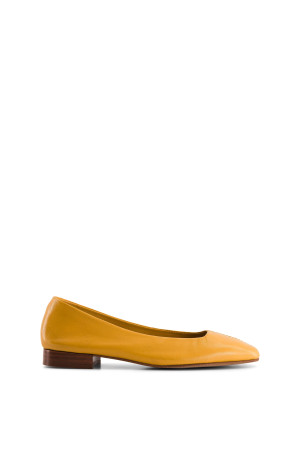 Bensimon - Ballerines iconique souple en cuir Zélia safran 39