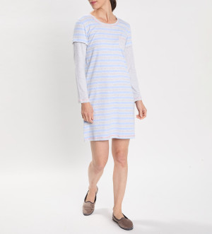 Le Chat - Chemise de nuit Hygge bleu ciel 36