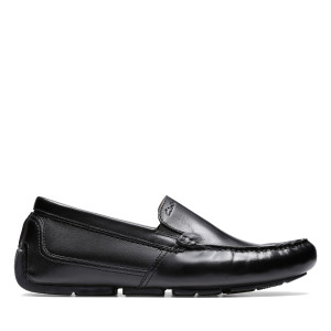 Clarks - Chaussures Markman Plain en cuir noires 42
