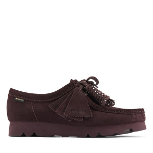 Clarks - Chaussures Wallabee.GTX en daim violet raisin 39