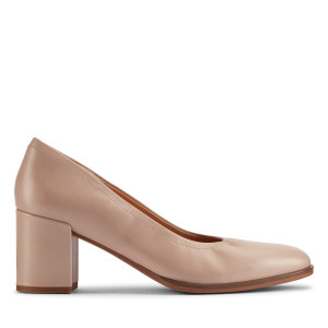 Clarks - Chaussures Freva55 Court en cuir sables - Talon 6.5cm 36