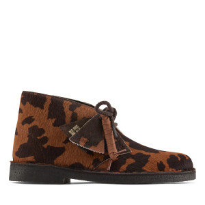 Clarks - Bottes Desert. Imprimé vache brunes 40