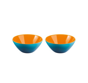 Guzzini - Ensemble 2 bols My Fusion bleu/orange - D.12 cm OS